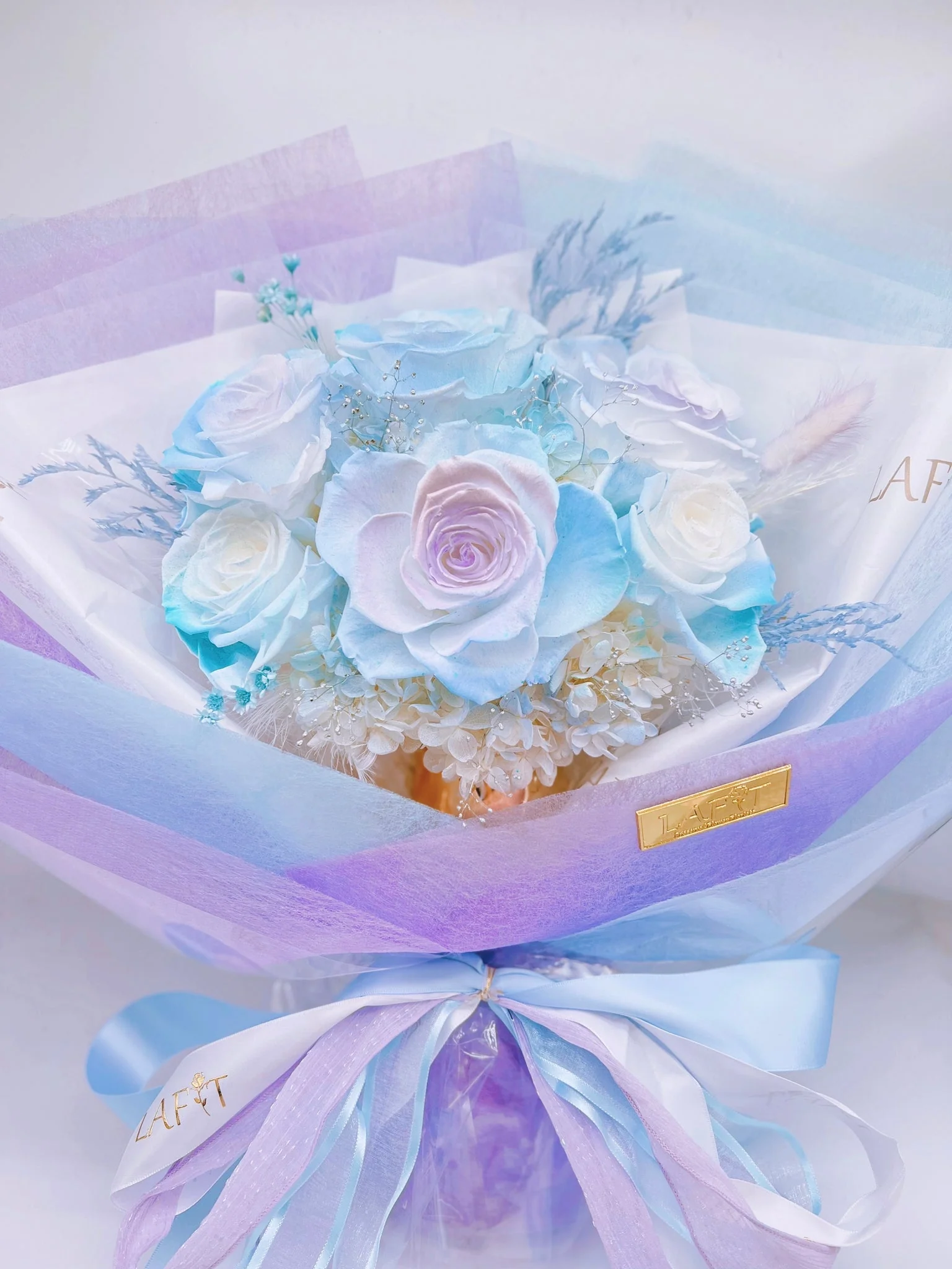 LAFIT夢幻漸變永生花束 �?Mermaid Tears系列 (Limpet Shell)