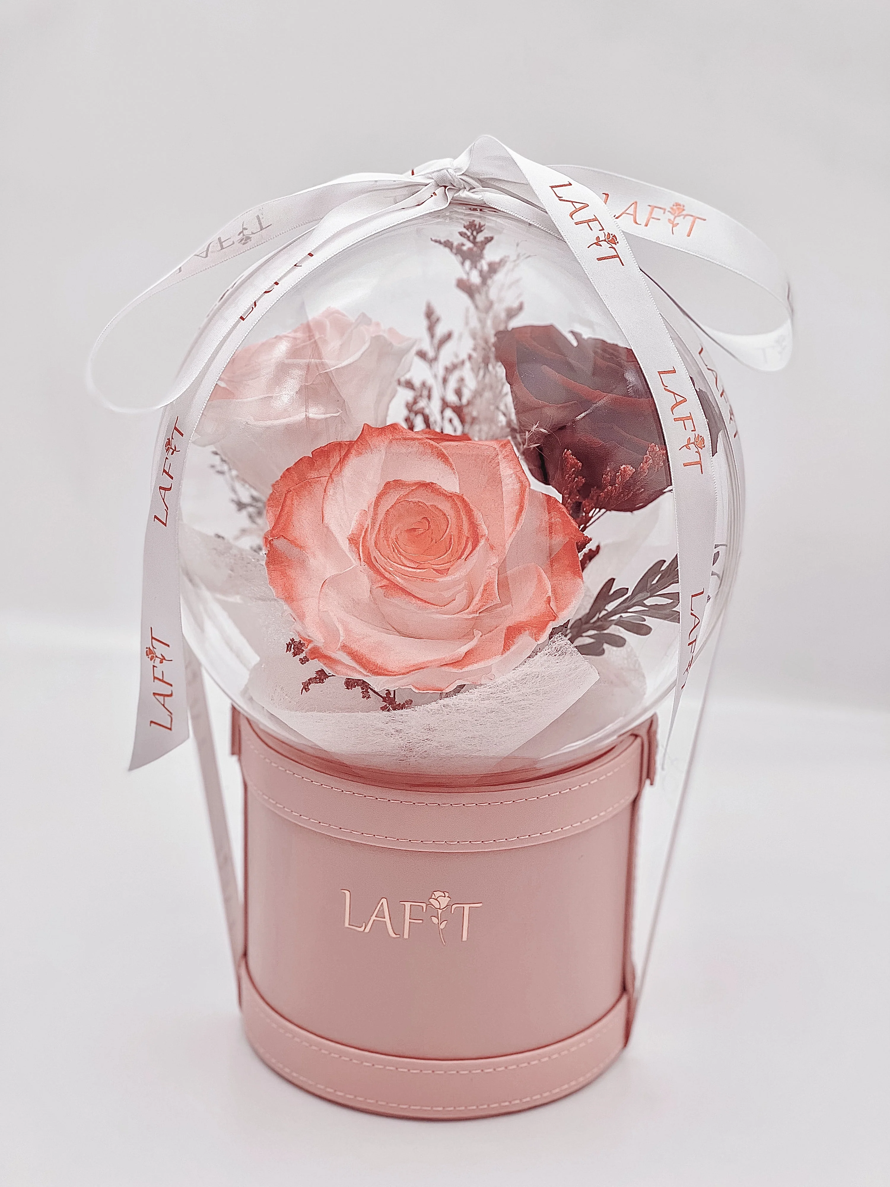 LAFIT 夢幻漸變永生花藝擺設 · Rose Sparkling Bubble - Unconditional Love