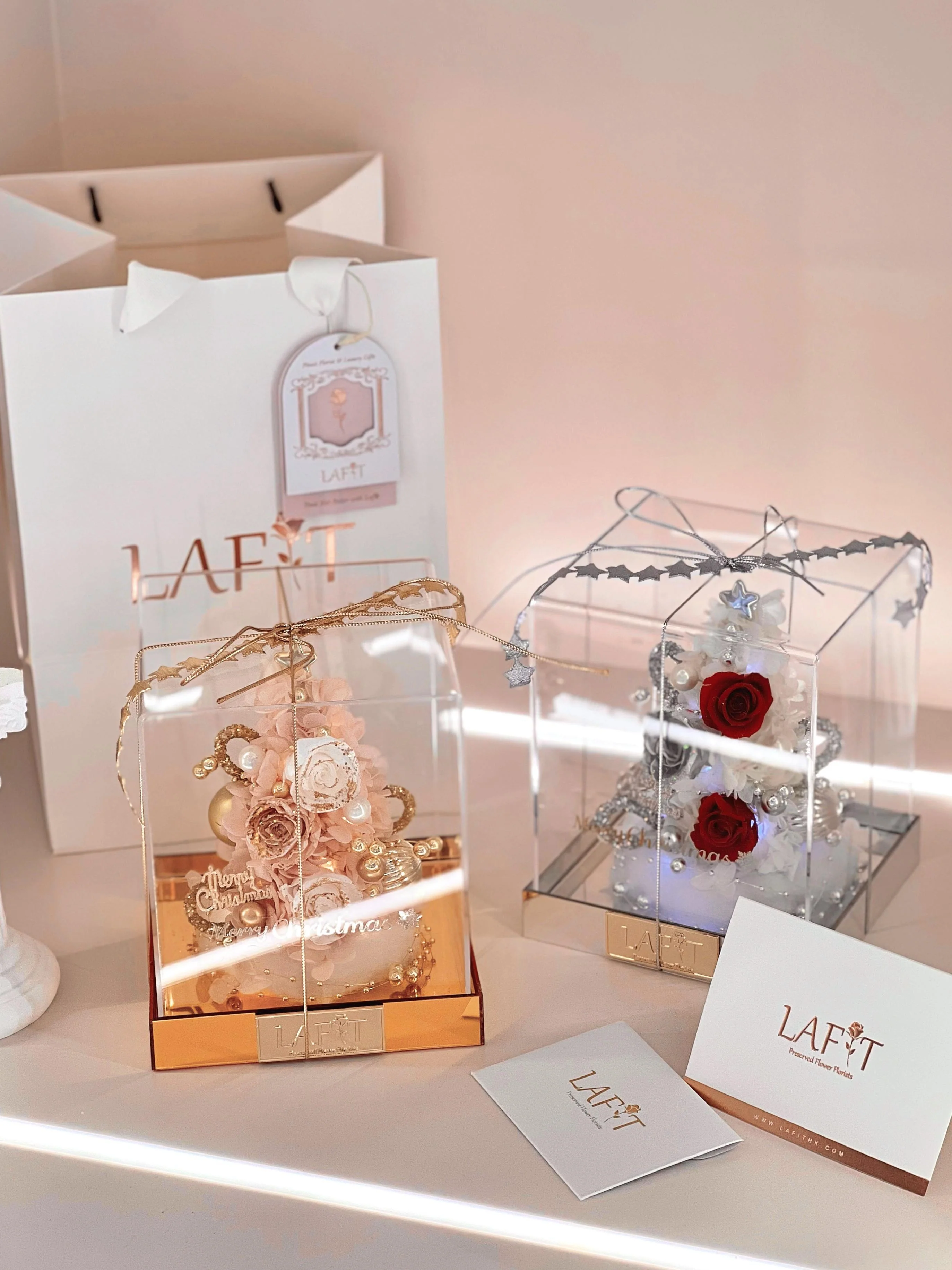 LAFIT 限定聖誕奇幻永生花藝擺設 · Christmas Miracle : Enchanted Sparkle - Golden Glisten