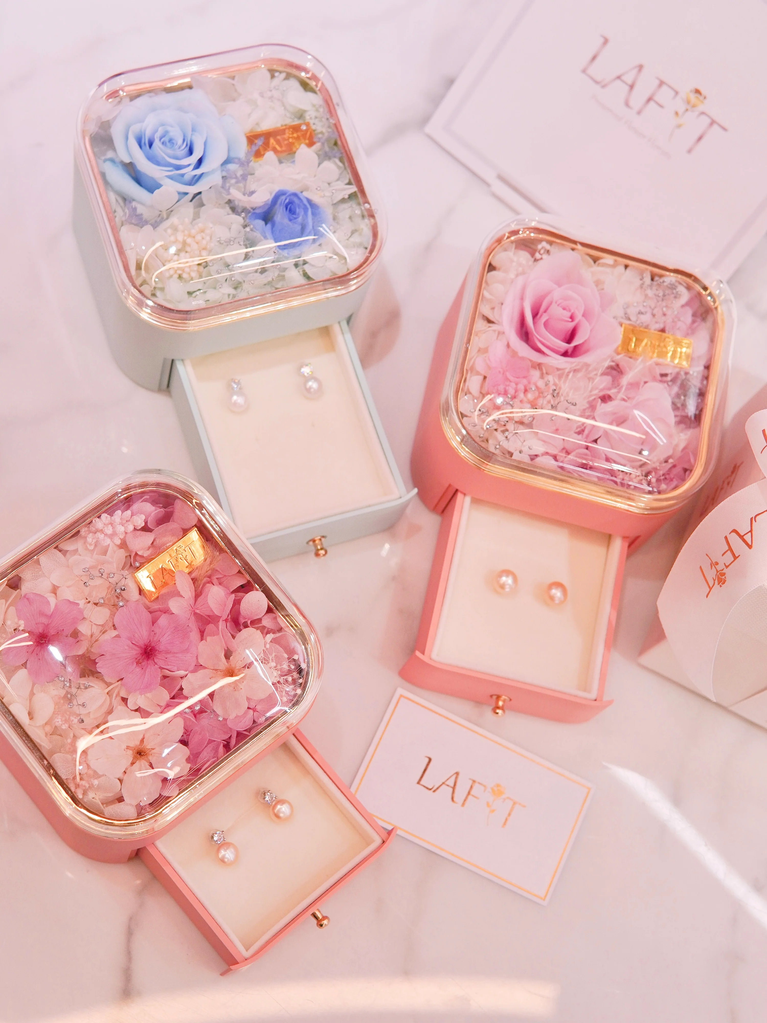 LAFIT�� Misty Drops - Earrings ��ɸ�С�ɵ�ˮ����h