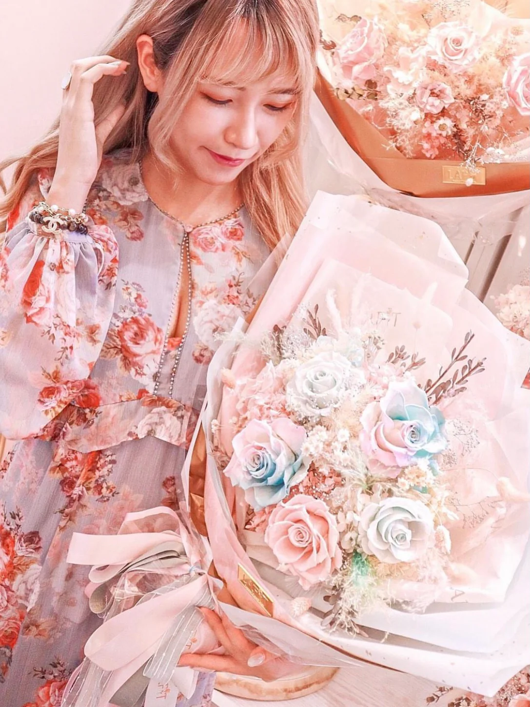 LAFIT - KOL 首選永生花束 �?Sweet Marshmallow