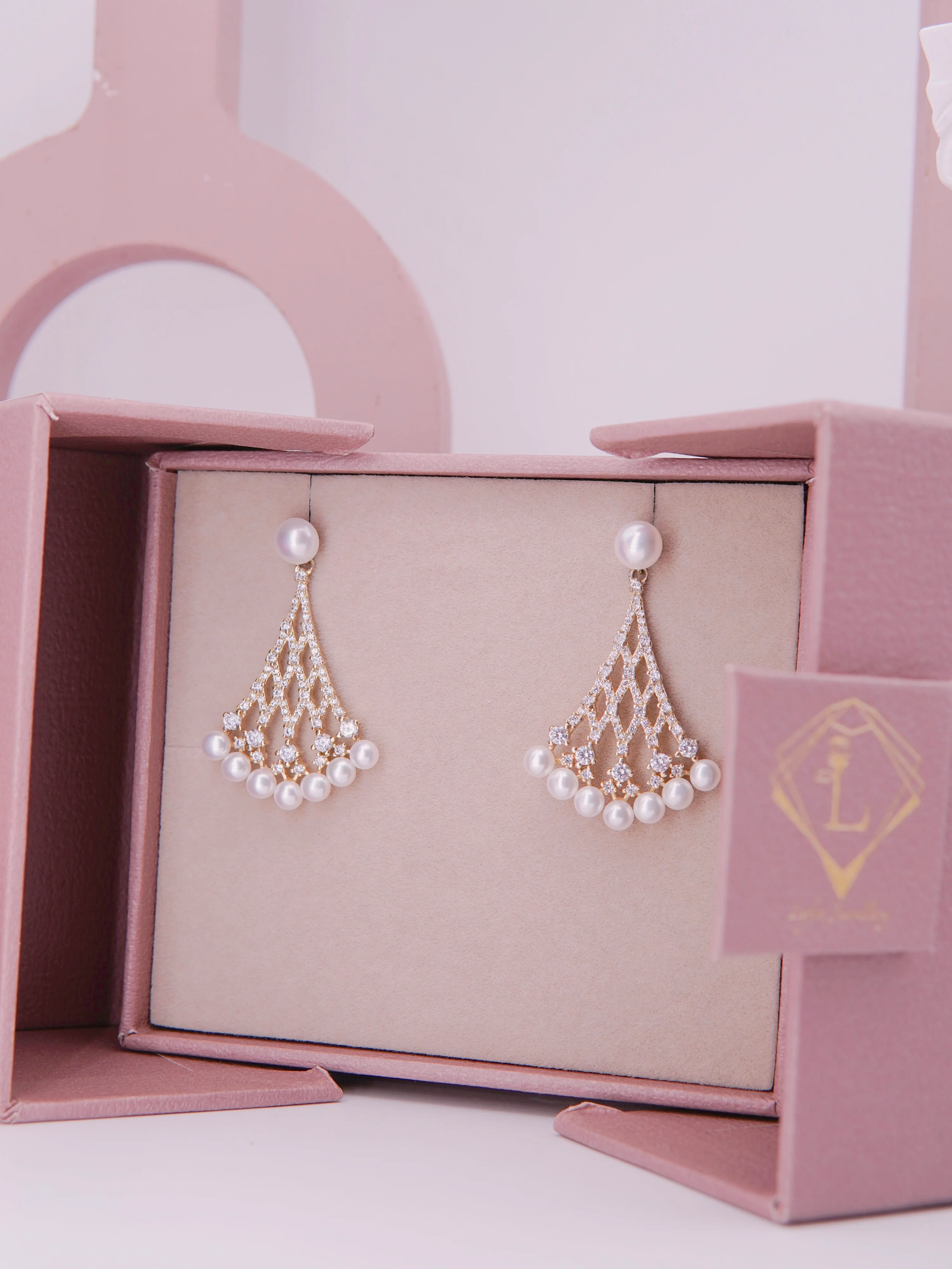 LAFIT �� Champagne Night - Earrings  ���F���|�㙉����h
