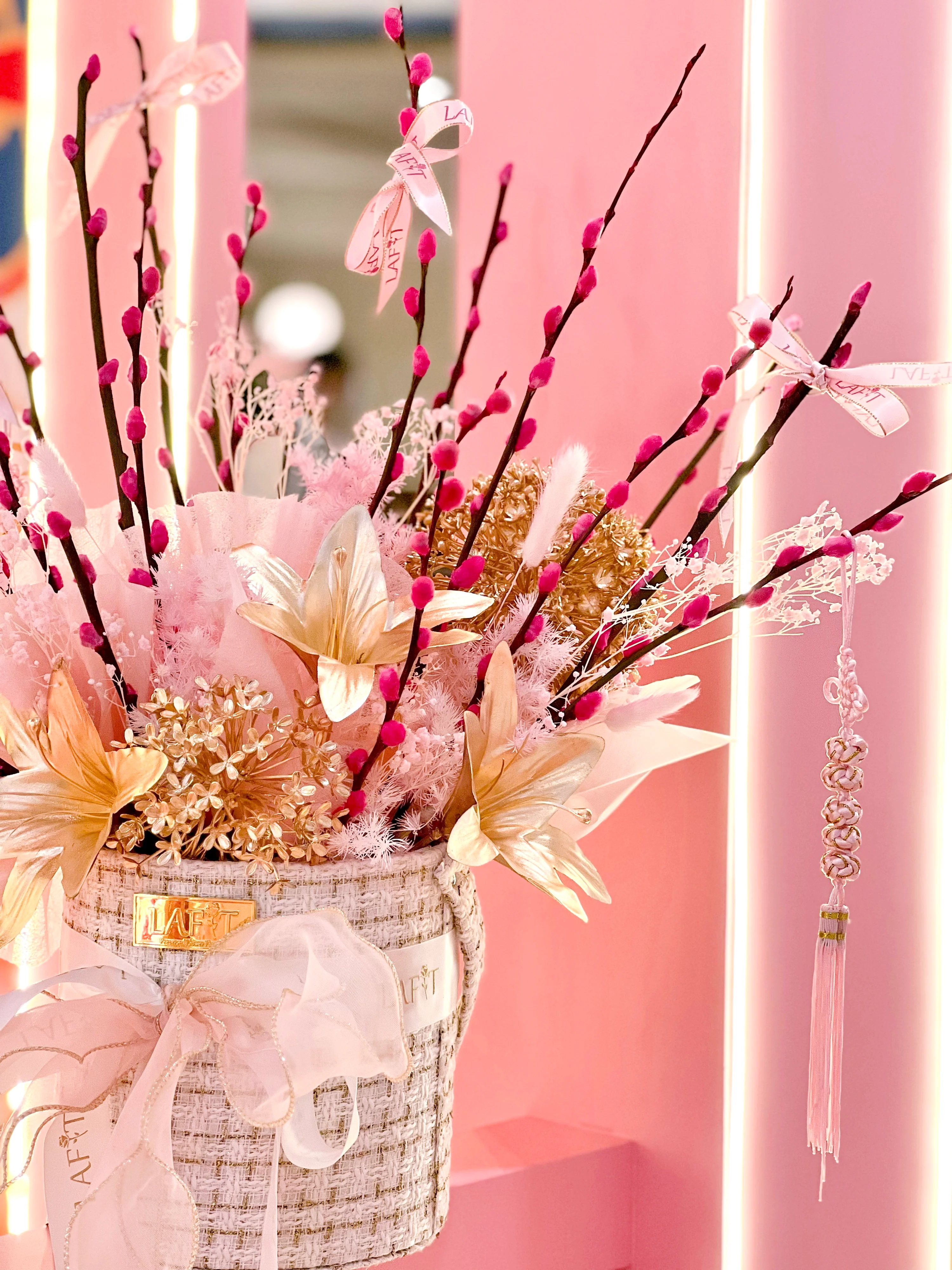 LAFIT 兔年特別限定花藝擺設 · Joy of Pink