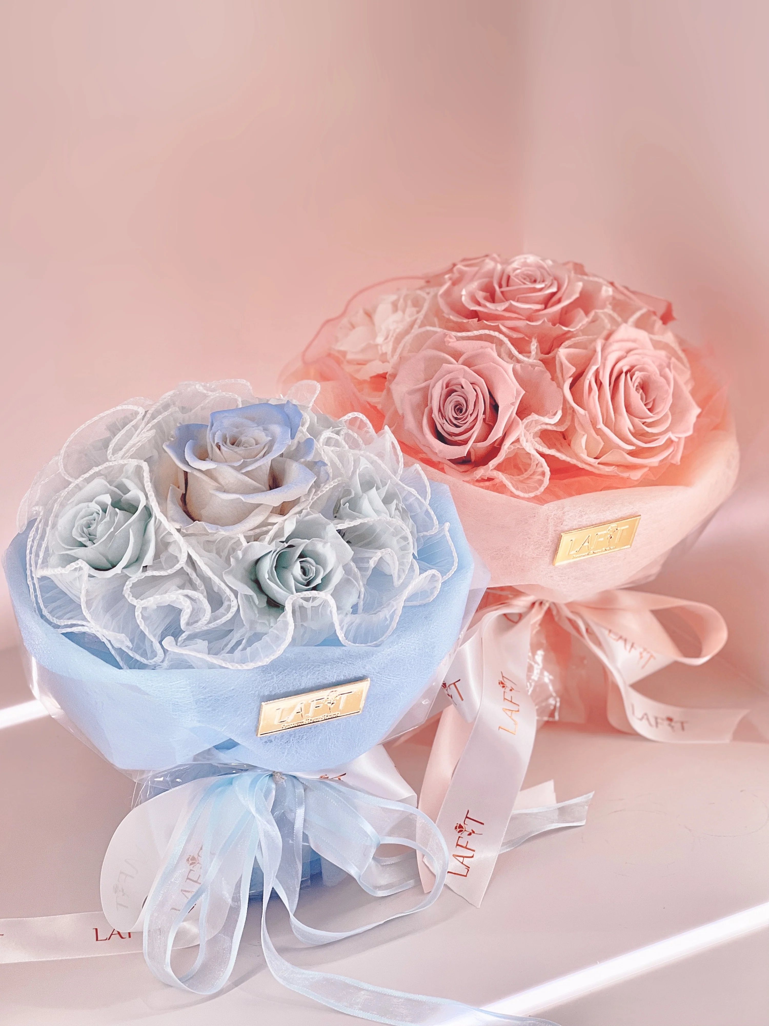 LAFIT夢幻仙氣永生花束 �?Cotton Candy系列 (Airy Blue)