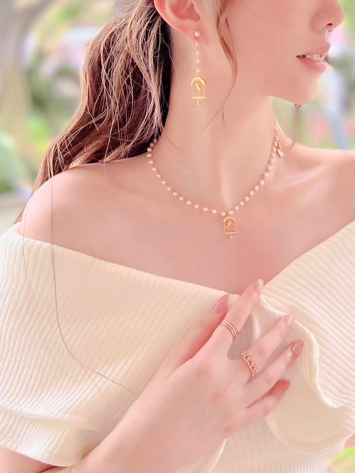 LAFIT  �� Rose Castle - Earrings õ�廨ˇ��̮��������h