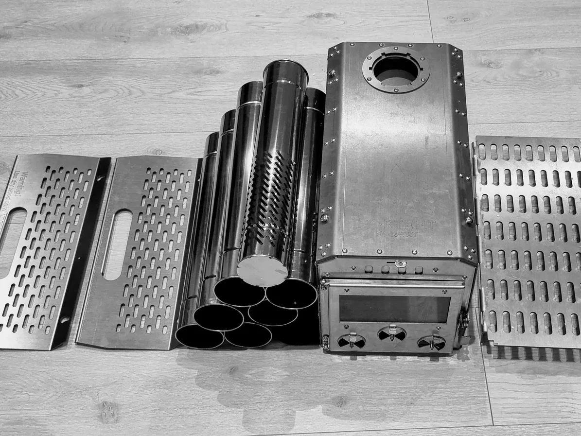 NORTENT teltovn i rustfri stål