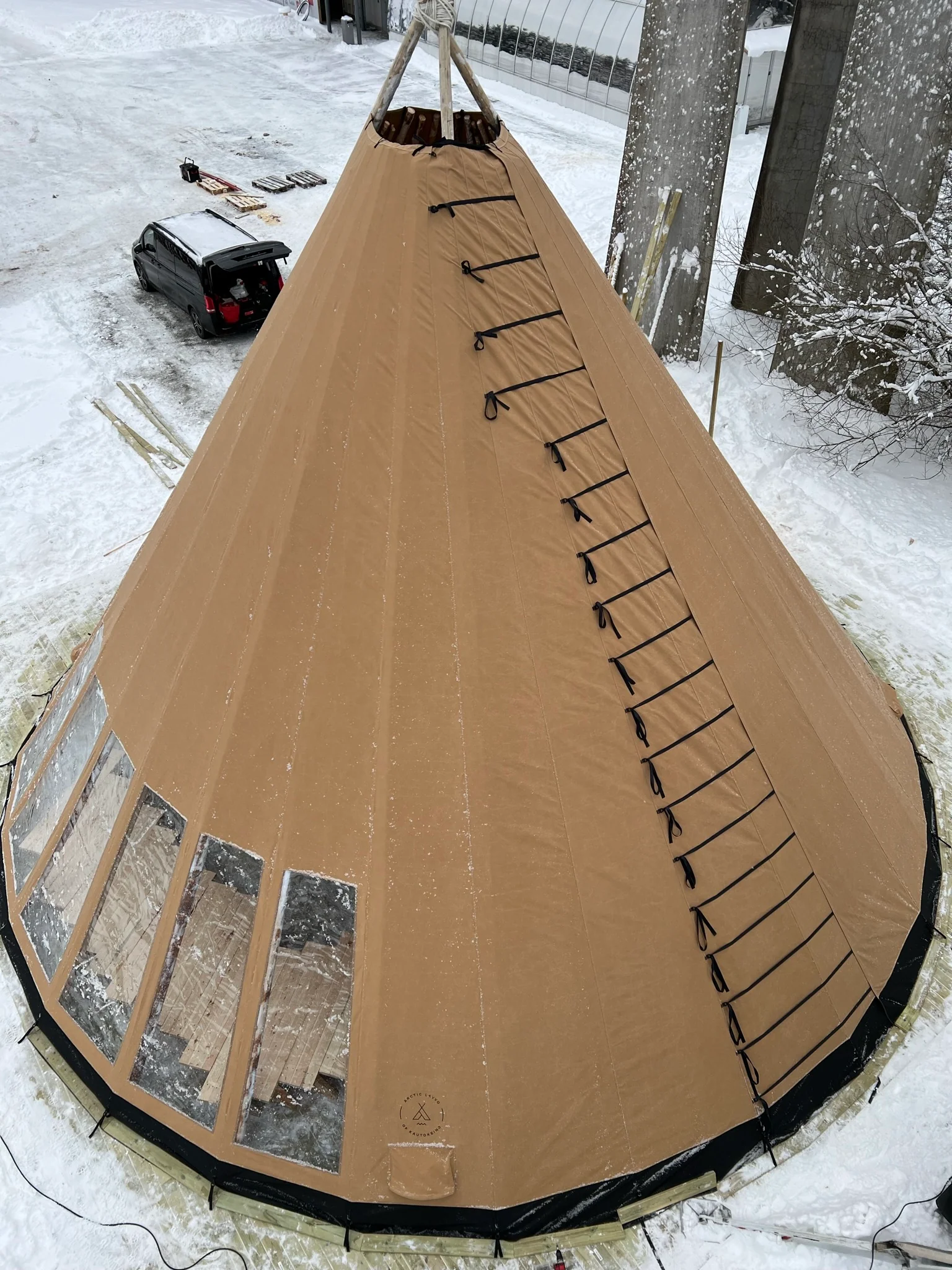 Panorama Venor Storlavvo 100 - komplett med duk og stenger