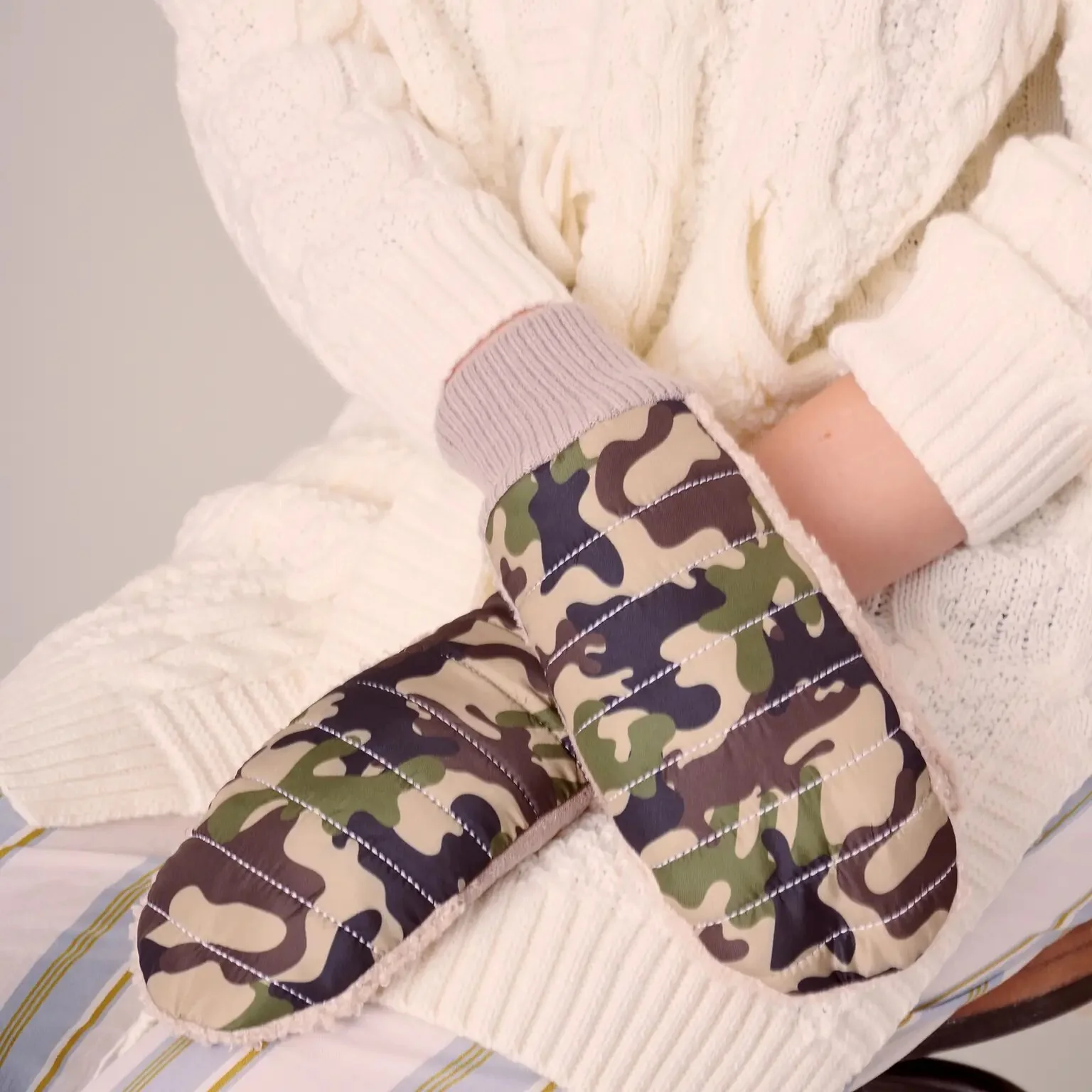 Camo Fleece Mittens