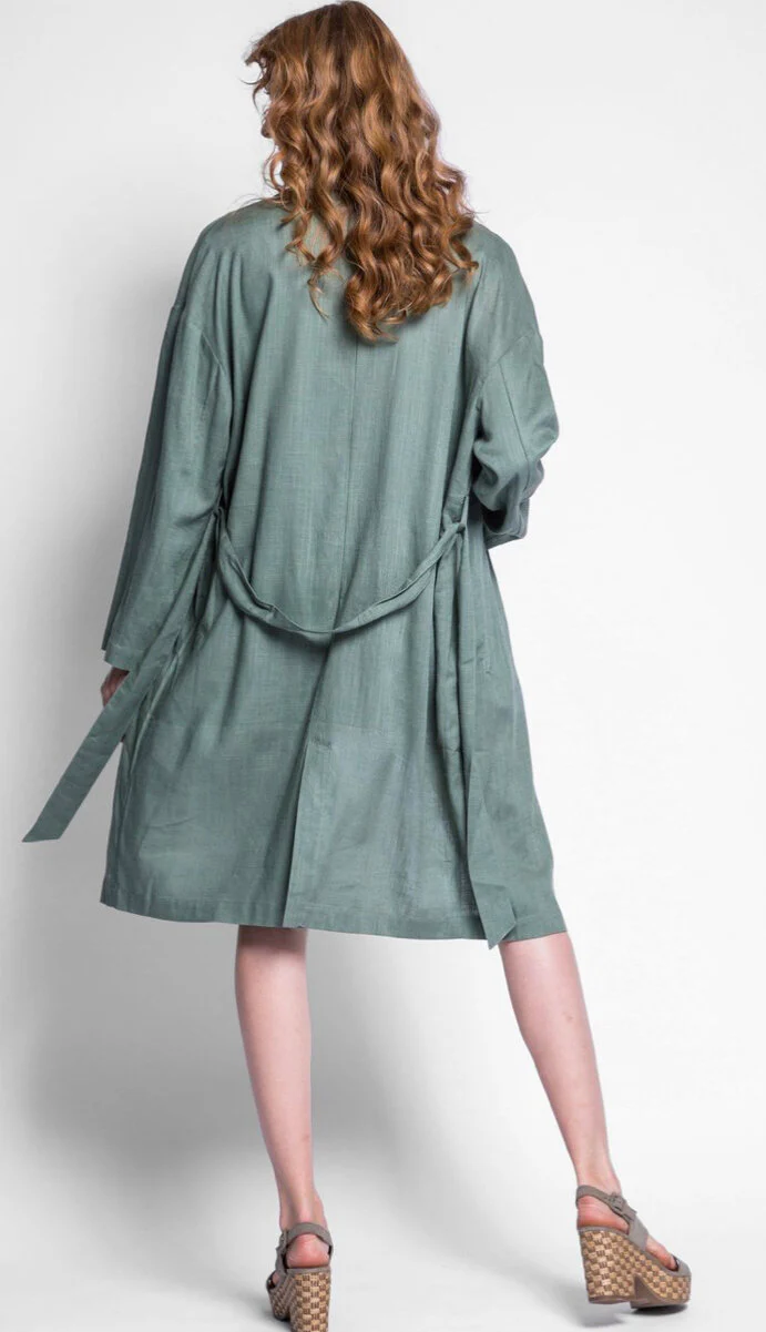 Pink Martini Collection Linen Jacket Sage XL