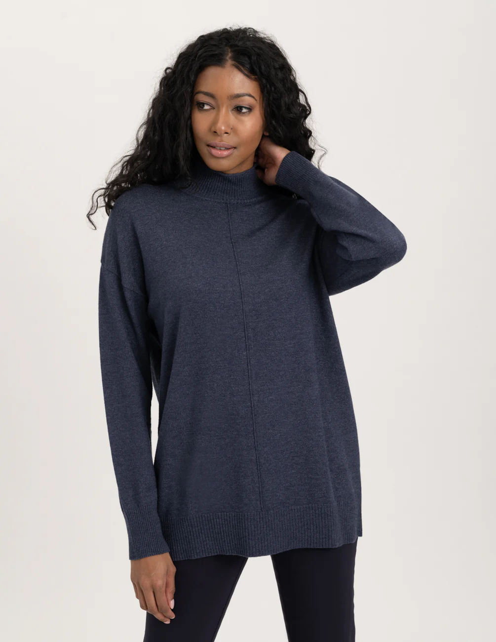 Renuar Indigo Mockneck