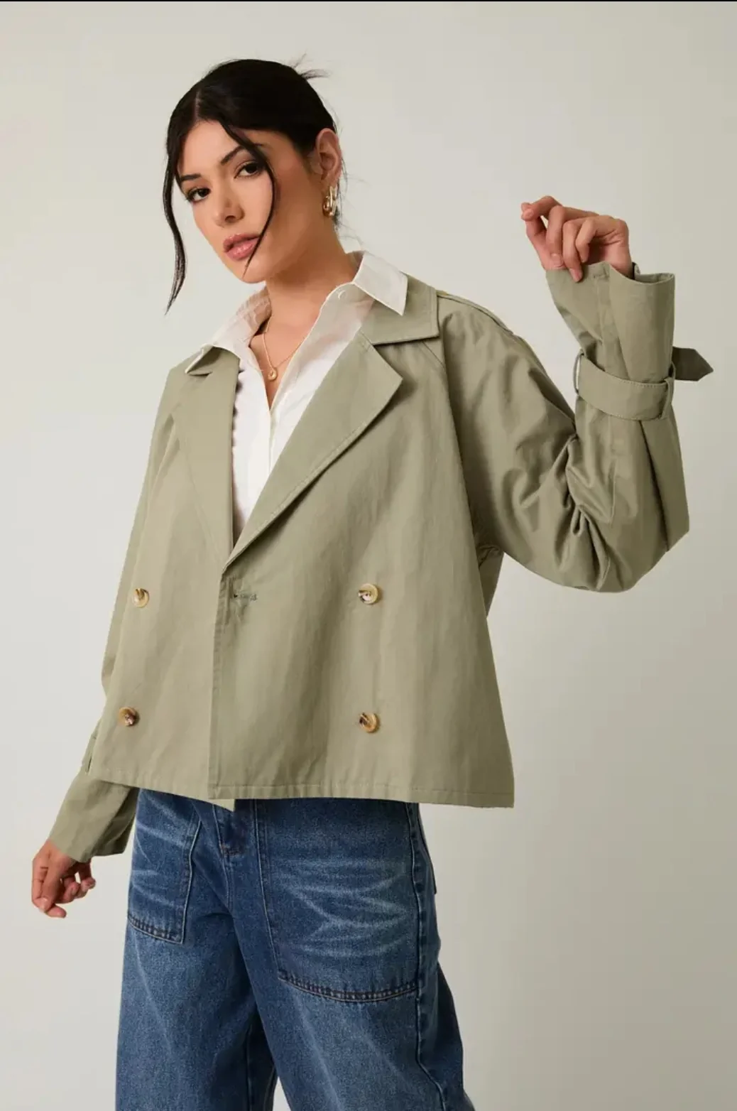 Sunday Edition - SHORT TRENCH JACKET