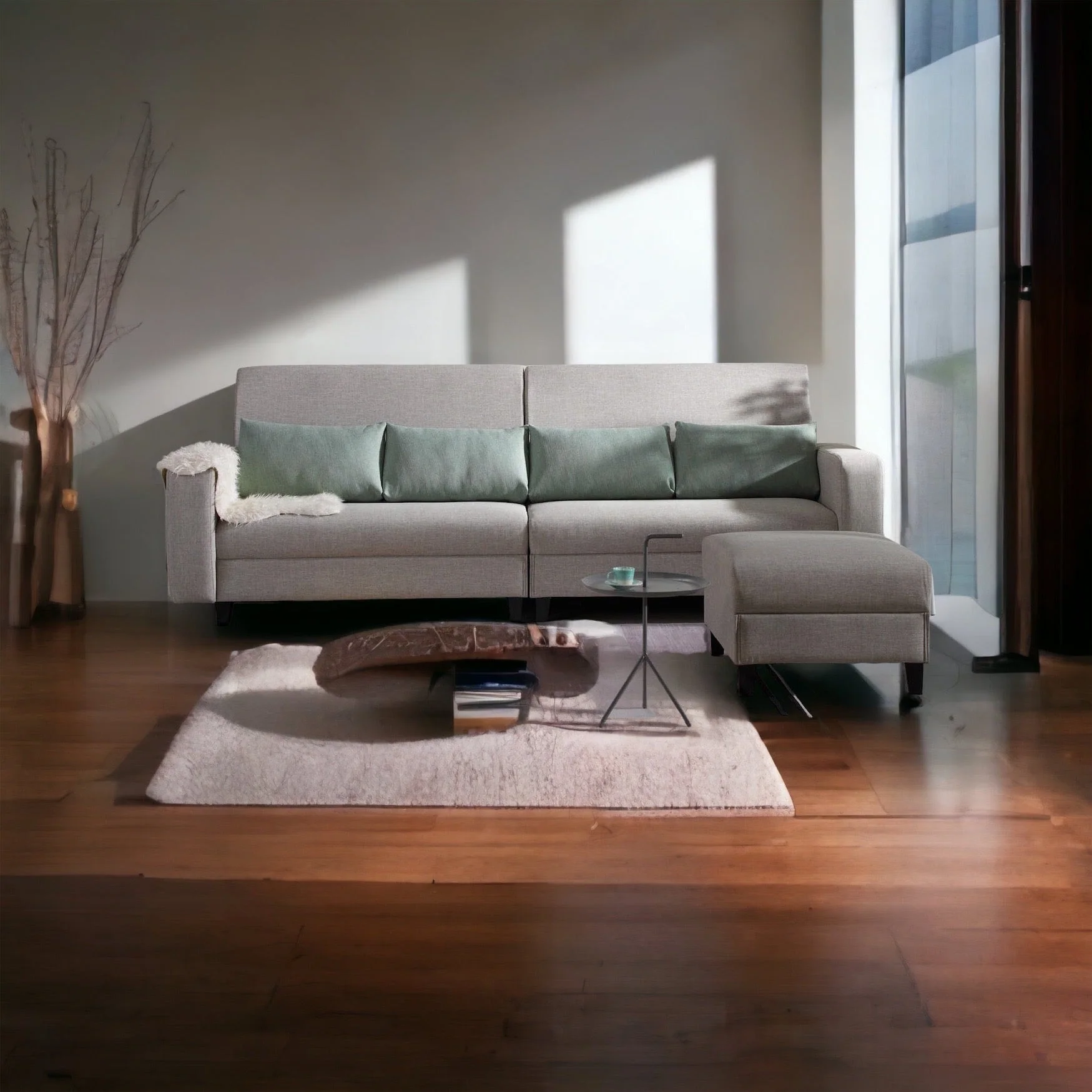 Izumi 伊澄 L型 貓抓皮 棉麻沙發 270cm可改布色