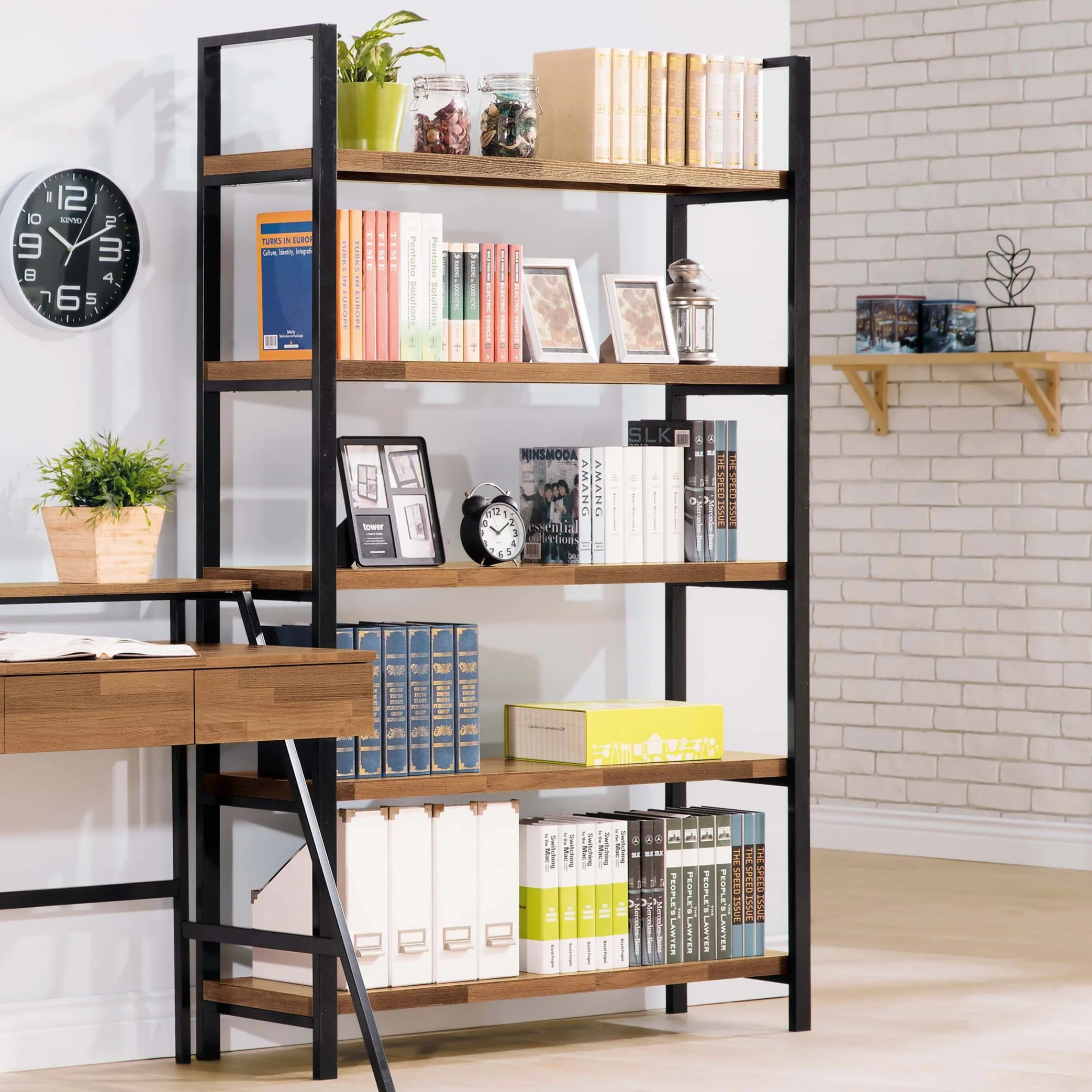 Marco 馬可 工業風深柚木紋 120cm 玄關櫃