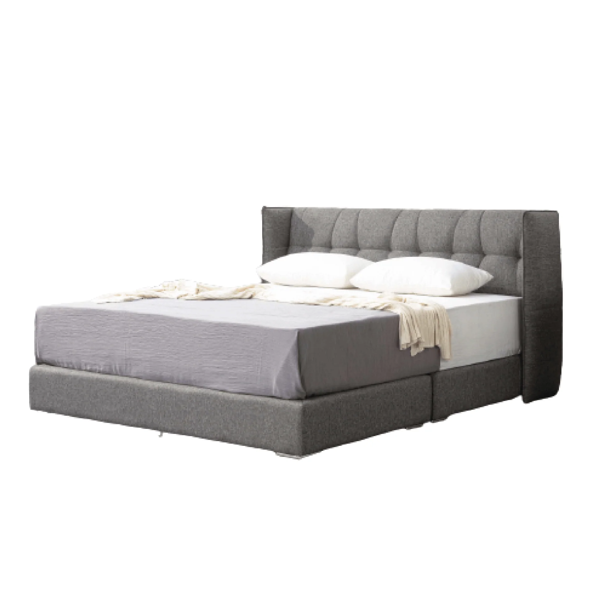 brines 碧瑞斯 灰色棉麻 設計款床架