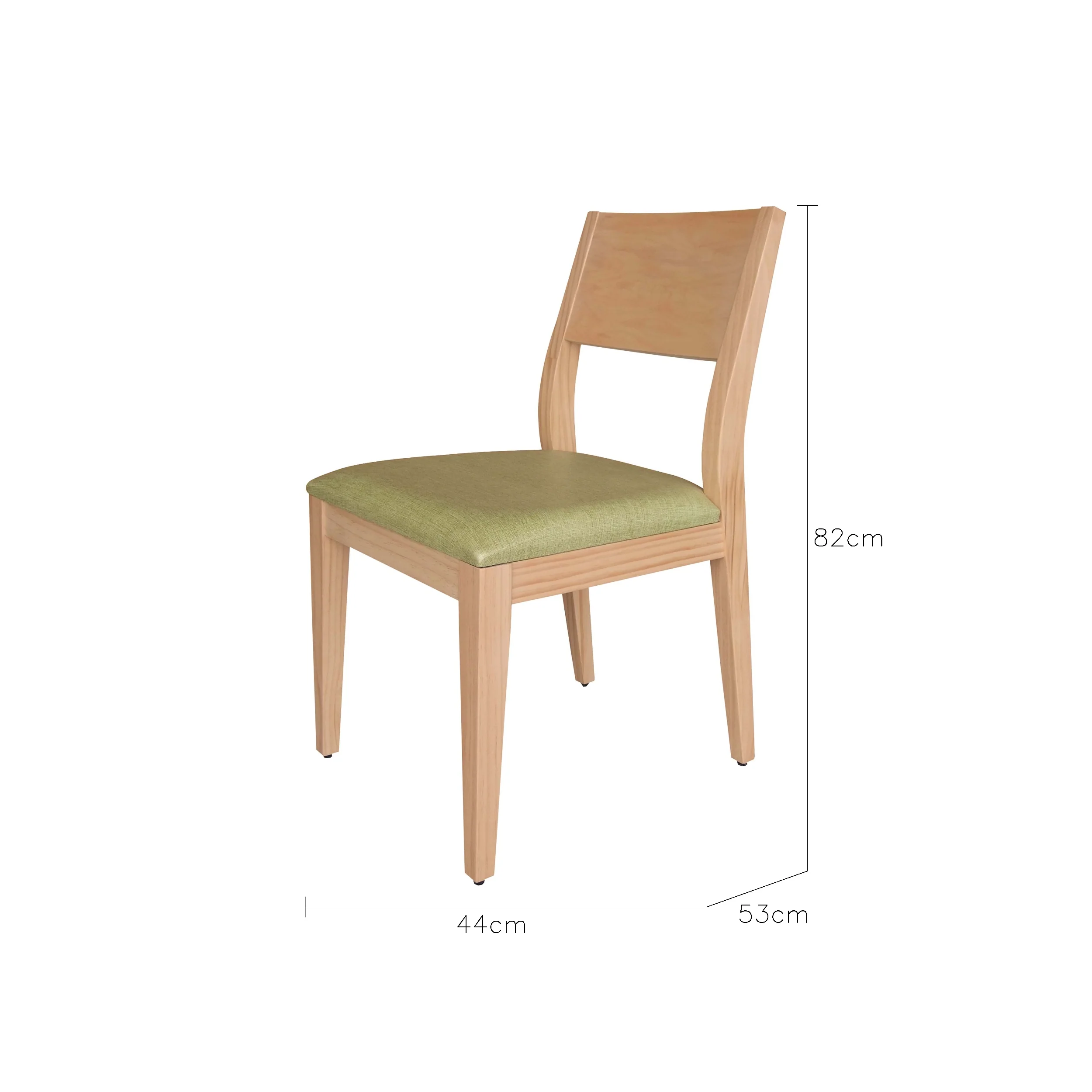 Jabari Bird 原木綠亞棉麻 餐椅