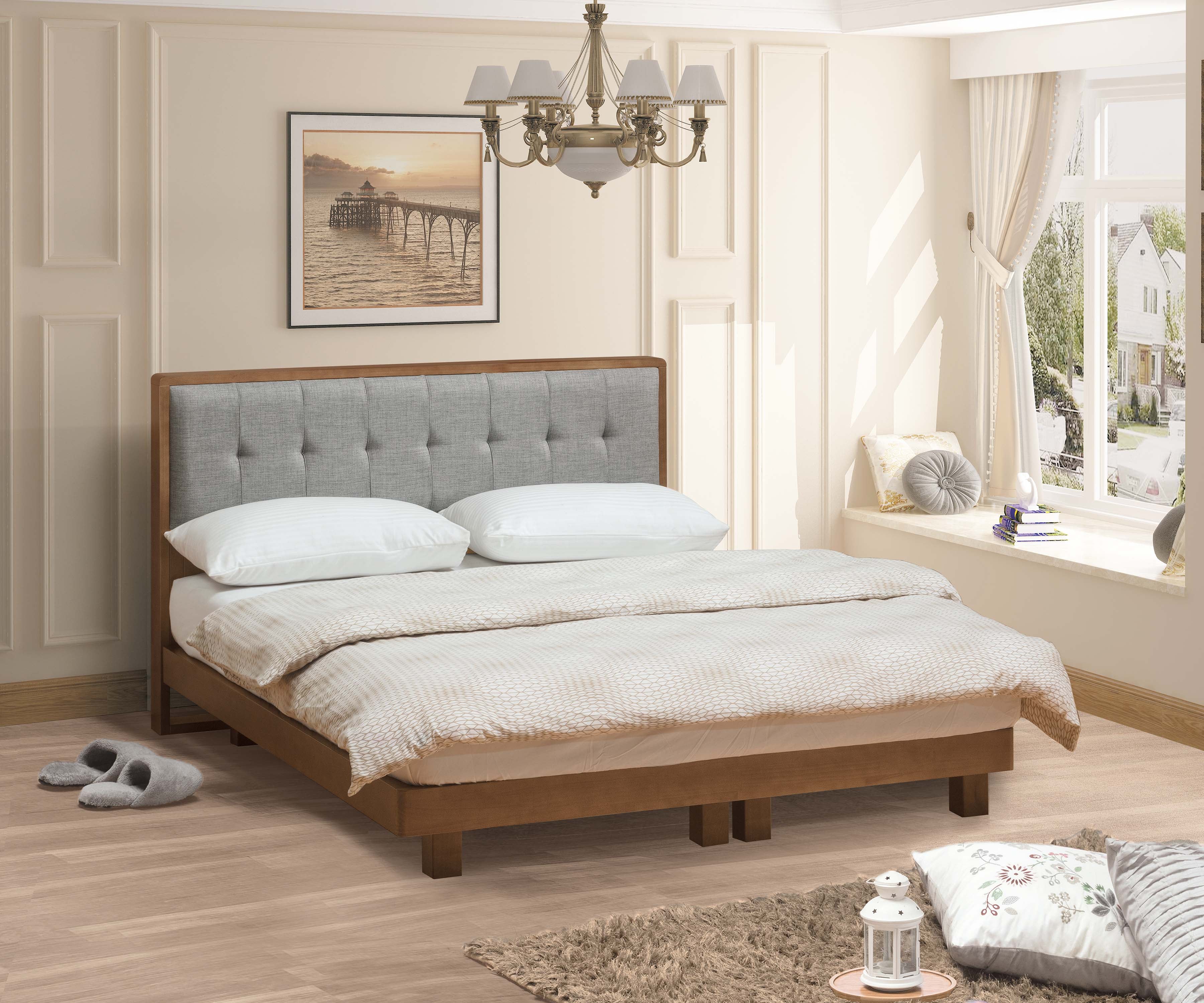 Holmen 霍爾蒙 淺胡桃木實木床組