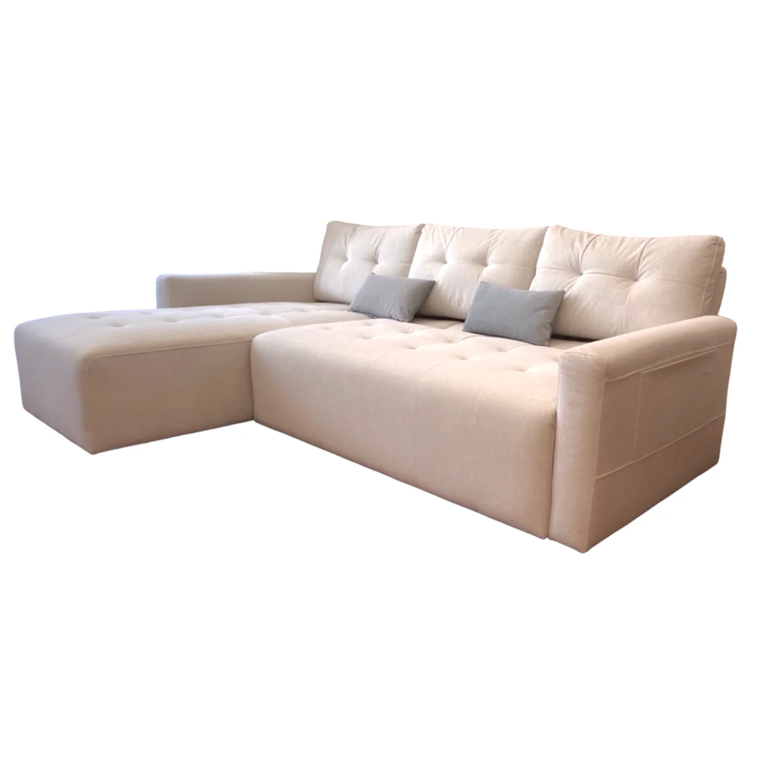 De love 棉麻絨布貓抓布 落地式 沙發