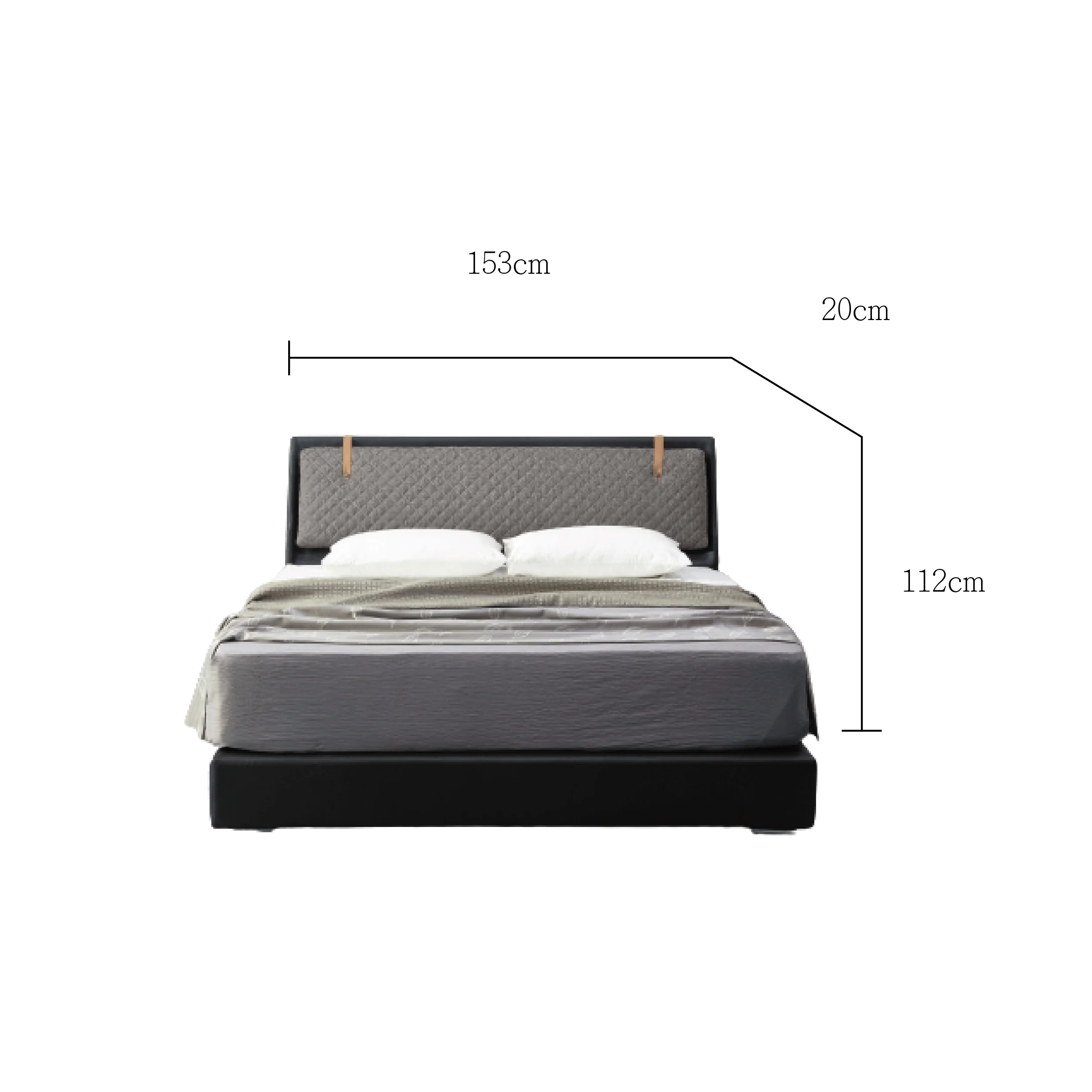 Acker 艾克 黑色深灰 設計款 床架