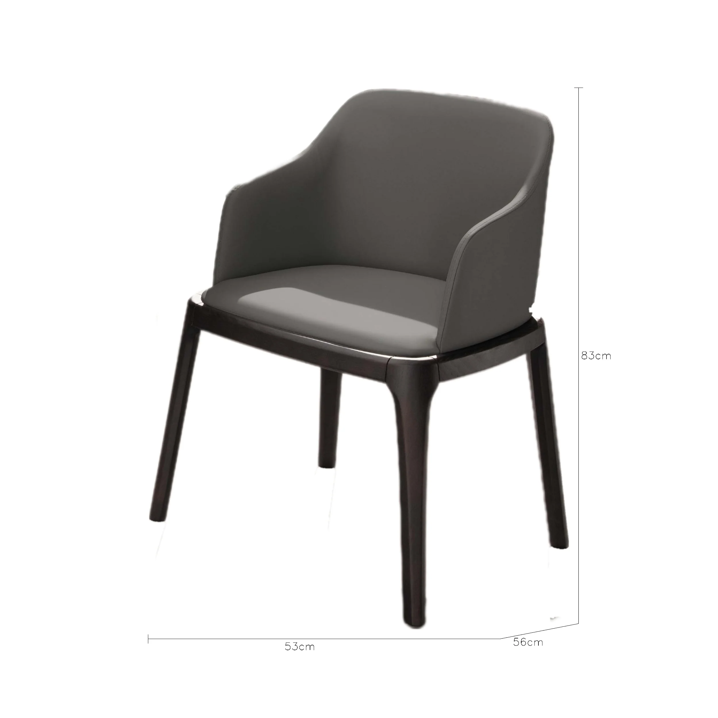 Malik Beasley 實木雙扶手餐椅