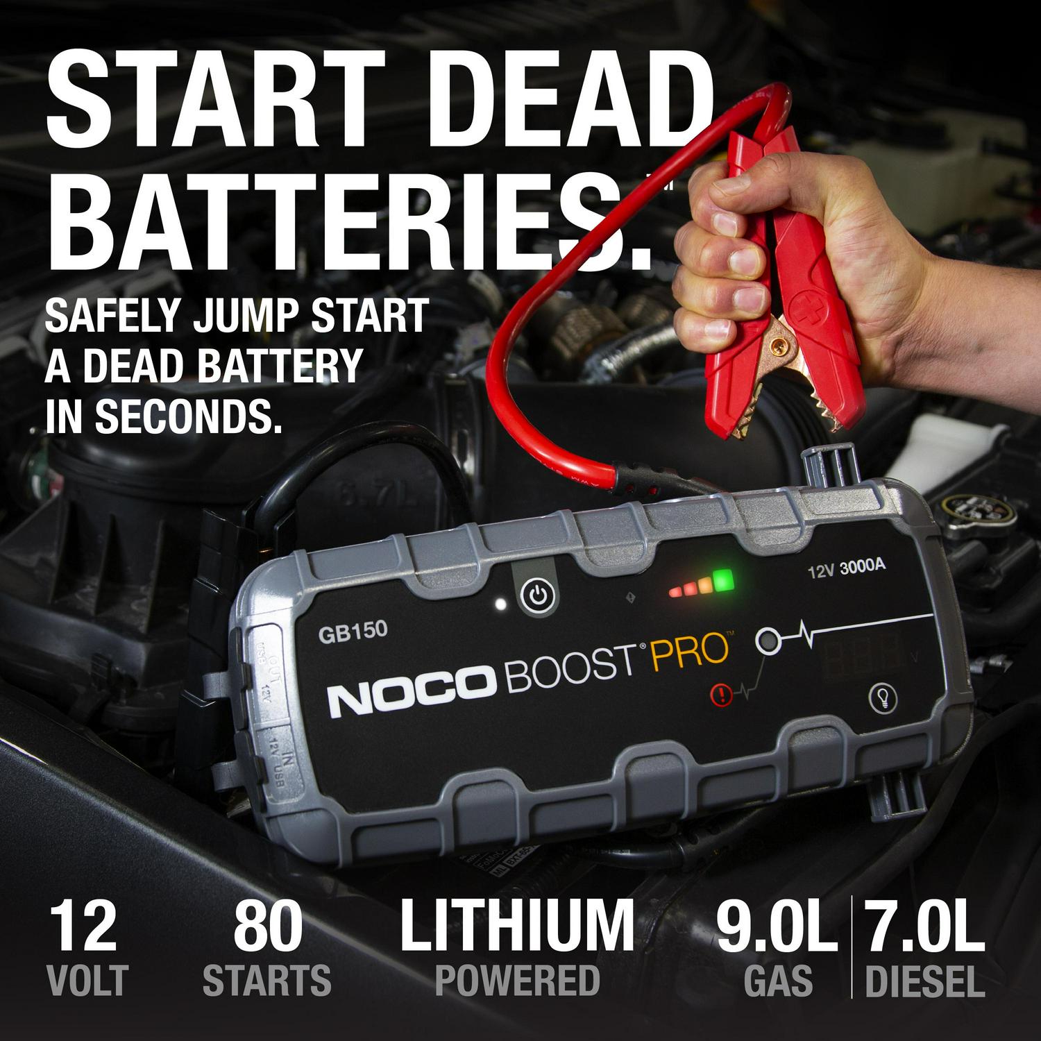 Boost Pro GB150 3000A 12V UltraSafe Portable Lithium Jump Starter  sgtnighsdesigns