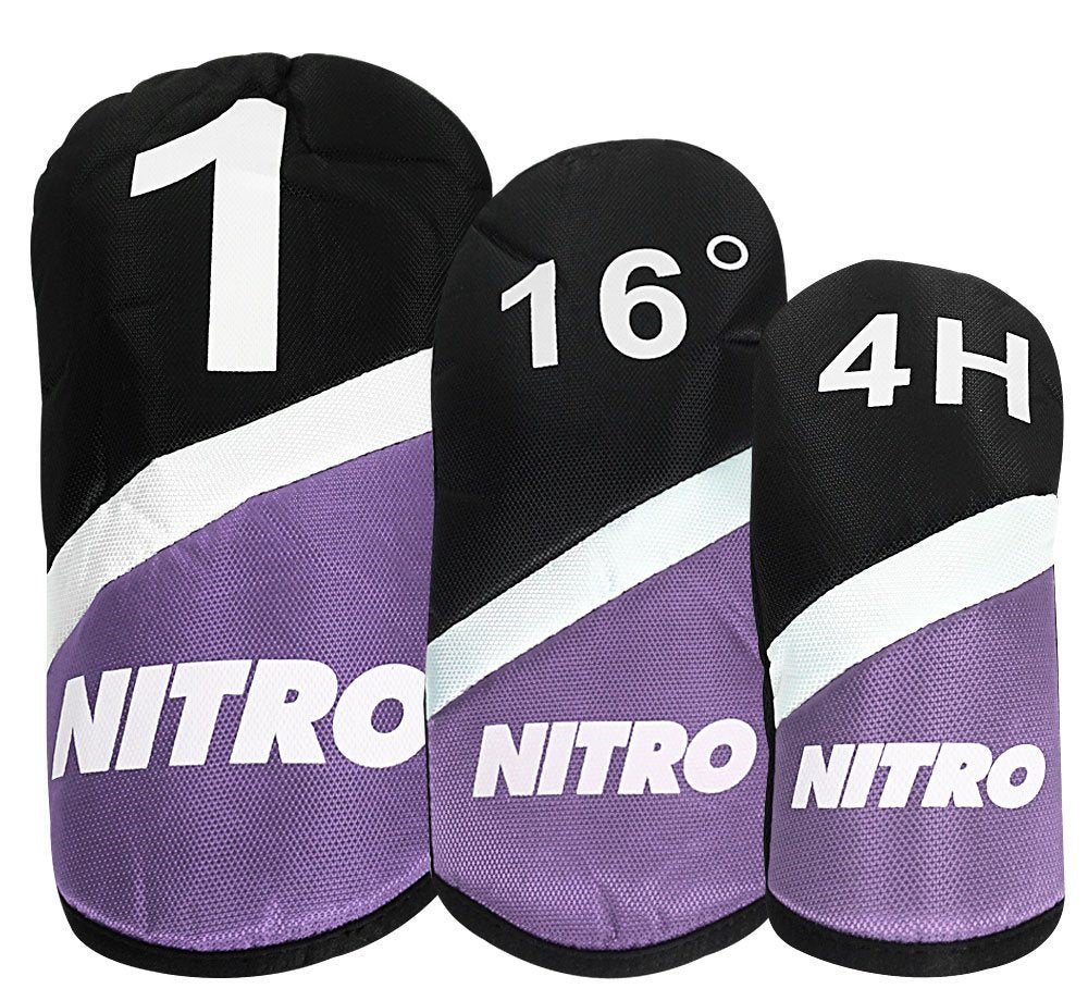 Nitro Ladies’ 13-Piece Right-Handed Golf Set with Graphite Driver & Cart Bag