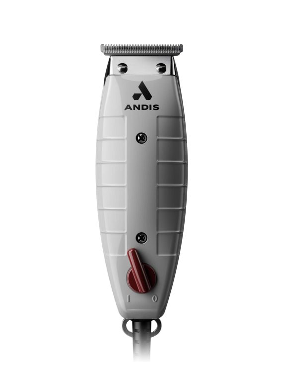 Andis 04780 Professional T-Outliner Beard & Hair Trimmer for Men with Carbon Steel T-Blade Bump Free Technology – Corded Electric Beard Trimmer GTO Grey