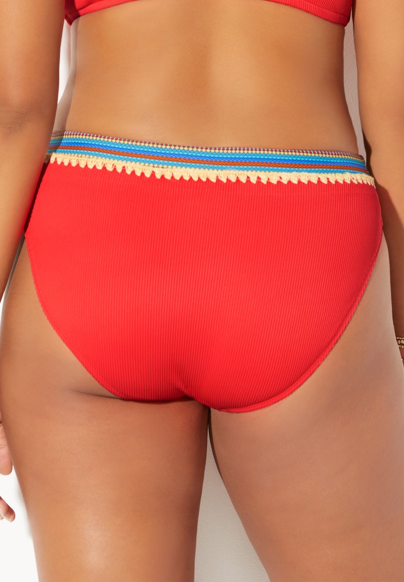 Mentor Ribbed High Waist Bikini Bottom