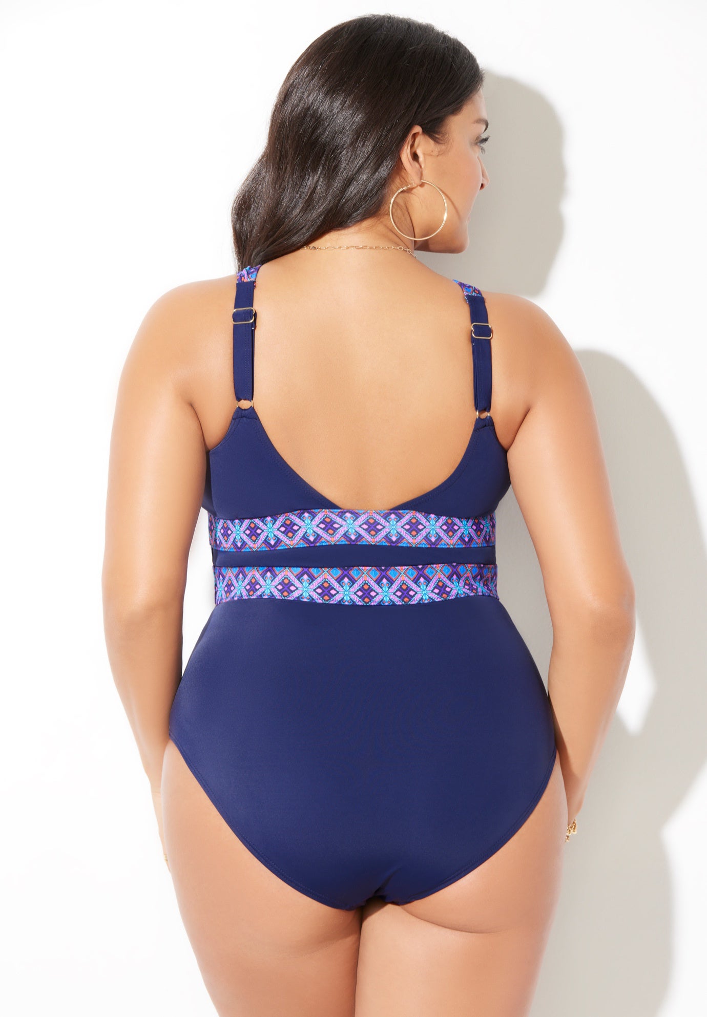 High Neck Keyhole One Piece