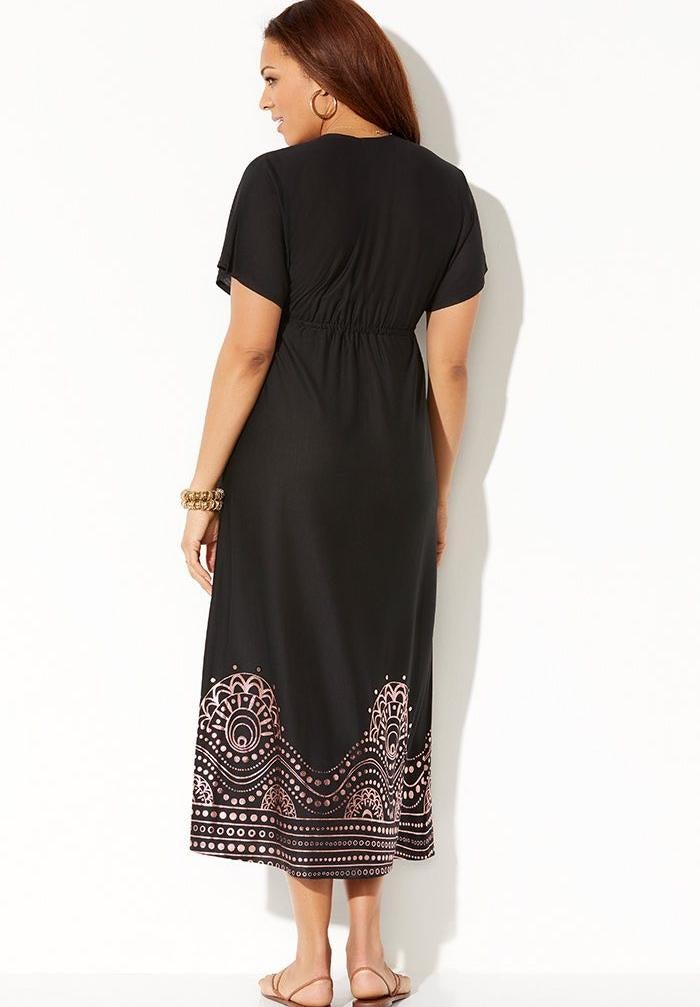 Kate V-Neck Cover Up Maxi Dress