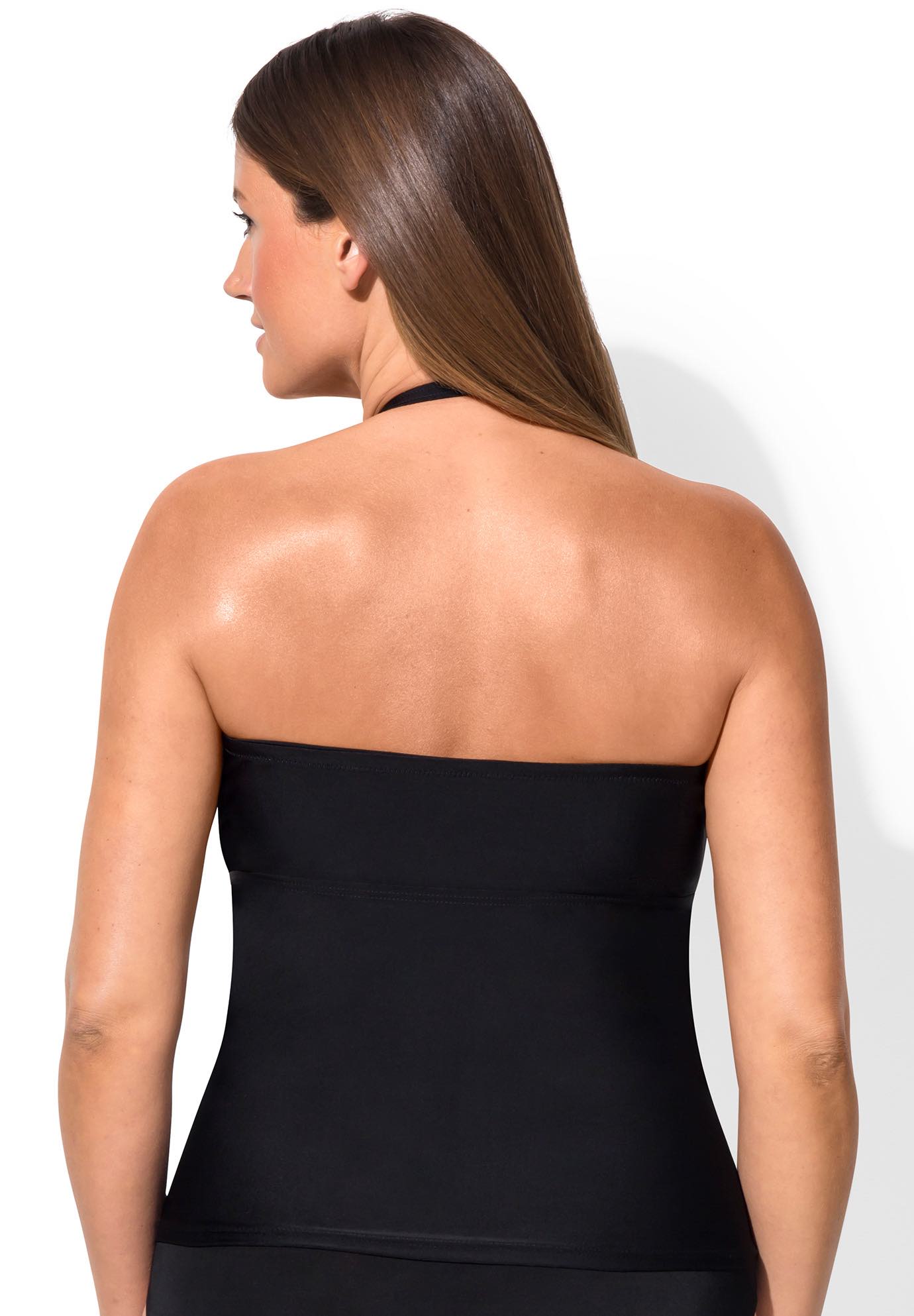 Fringe Bandeau Tankini Top