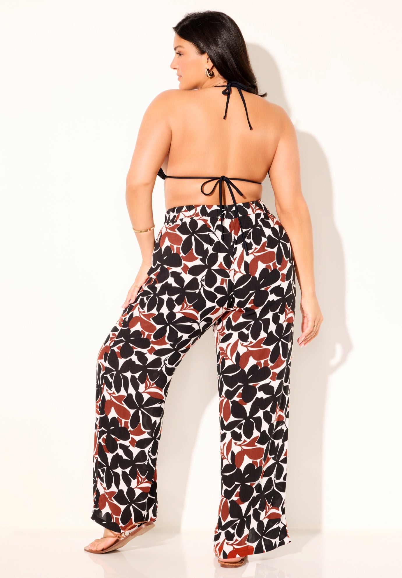 Elastic Waist Lounge Cover Up Pant