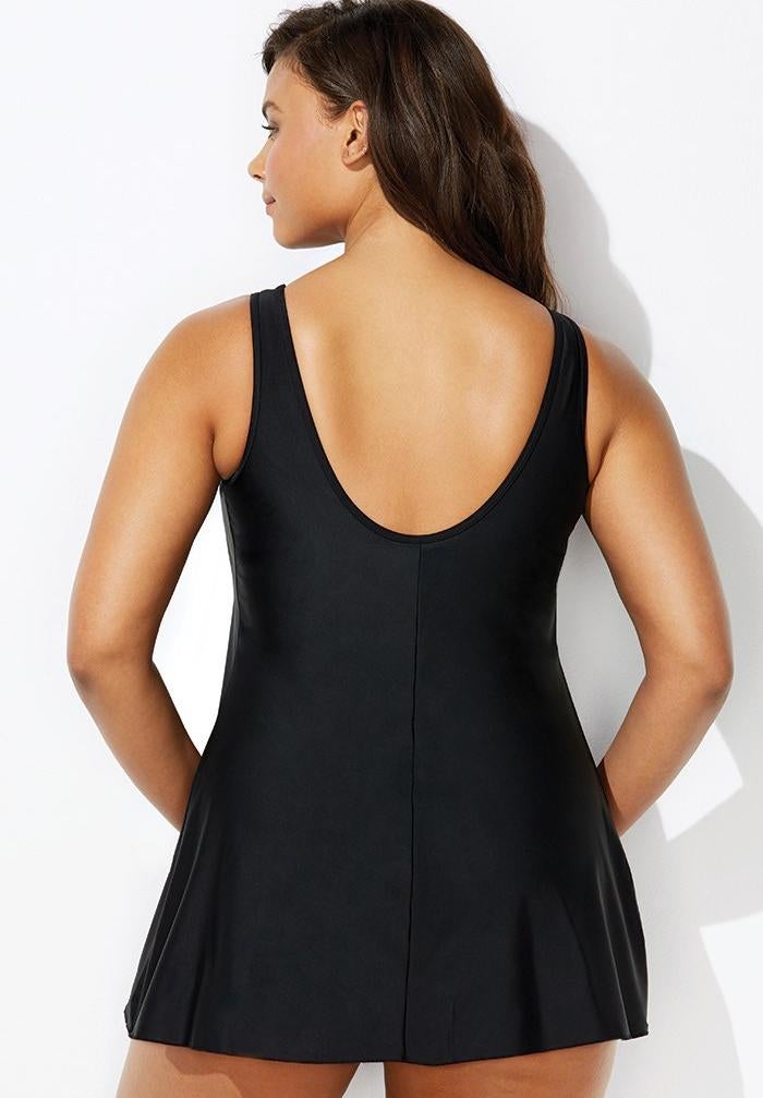Mesh High Neck Swimdress