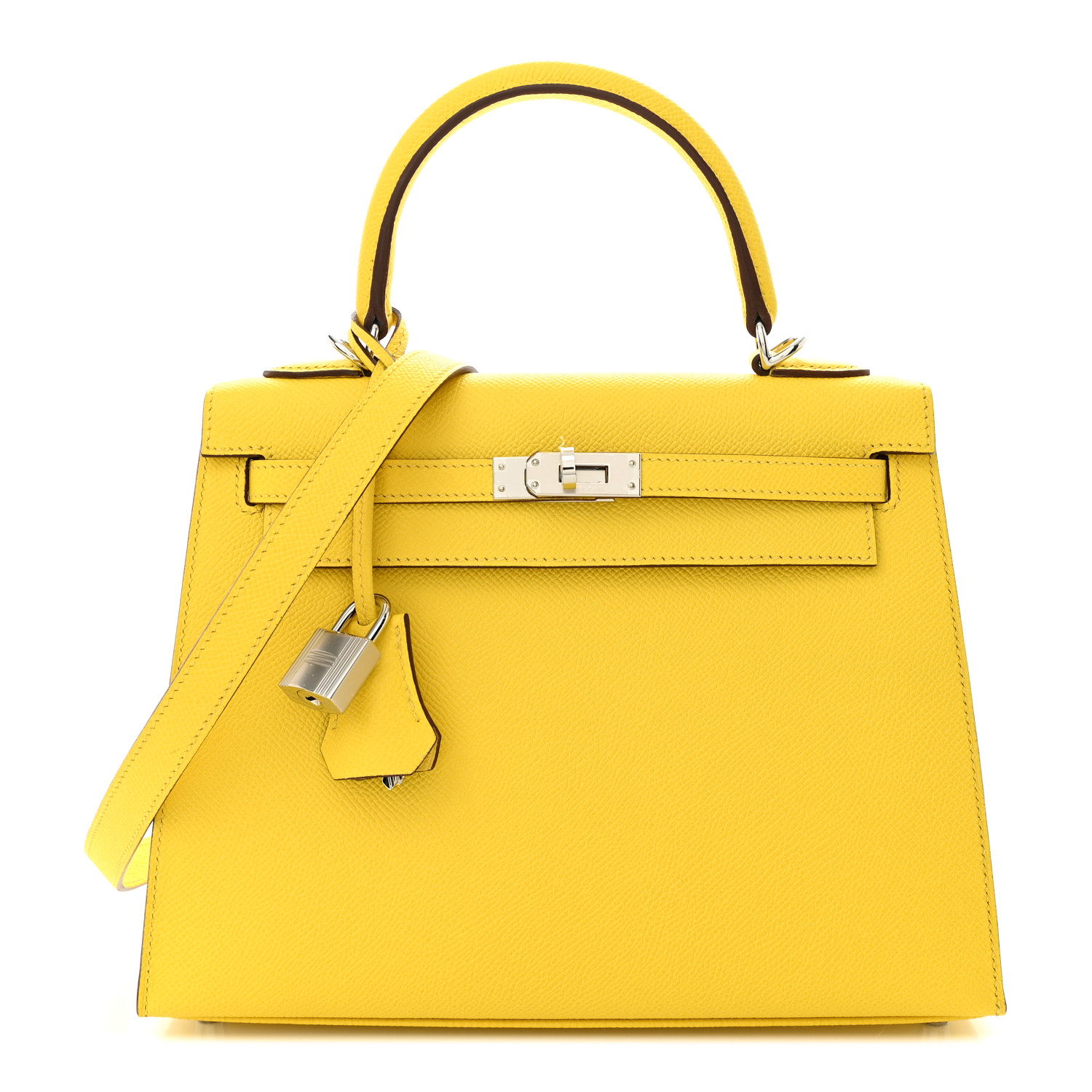 Epsom Kelly Sellier 25 Jaune De Naples