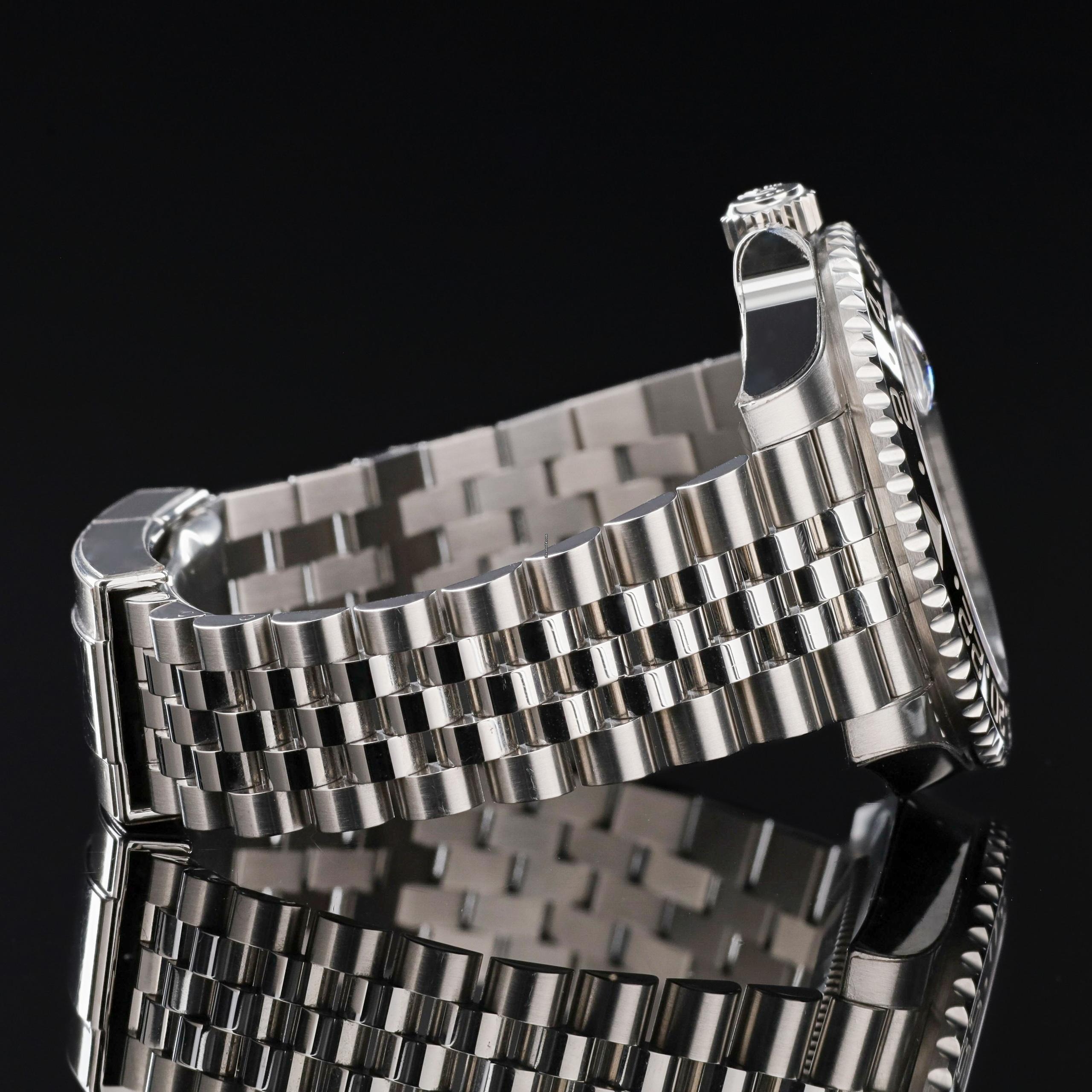 Rolex GMT Master ll Automatic Black Dial Jubilee Bracelet Steel Men's Watch M126710GRNR-0003