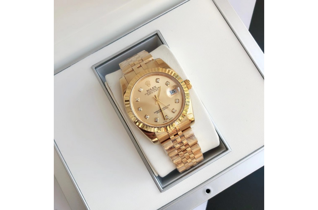 Rolex Datejust 36/28mm RG/RG Jub Gold/Dial