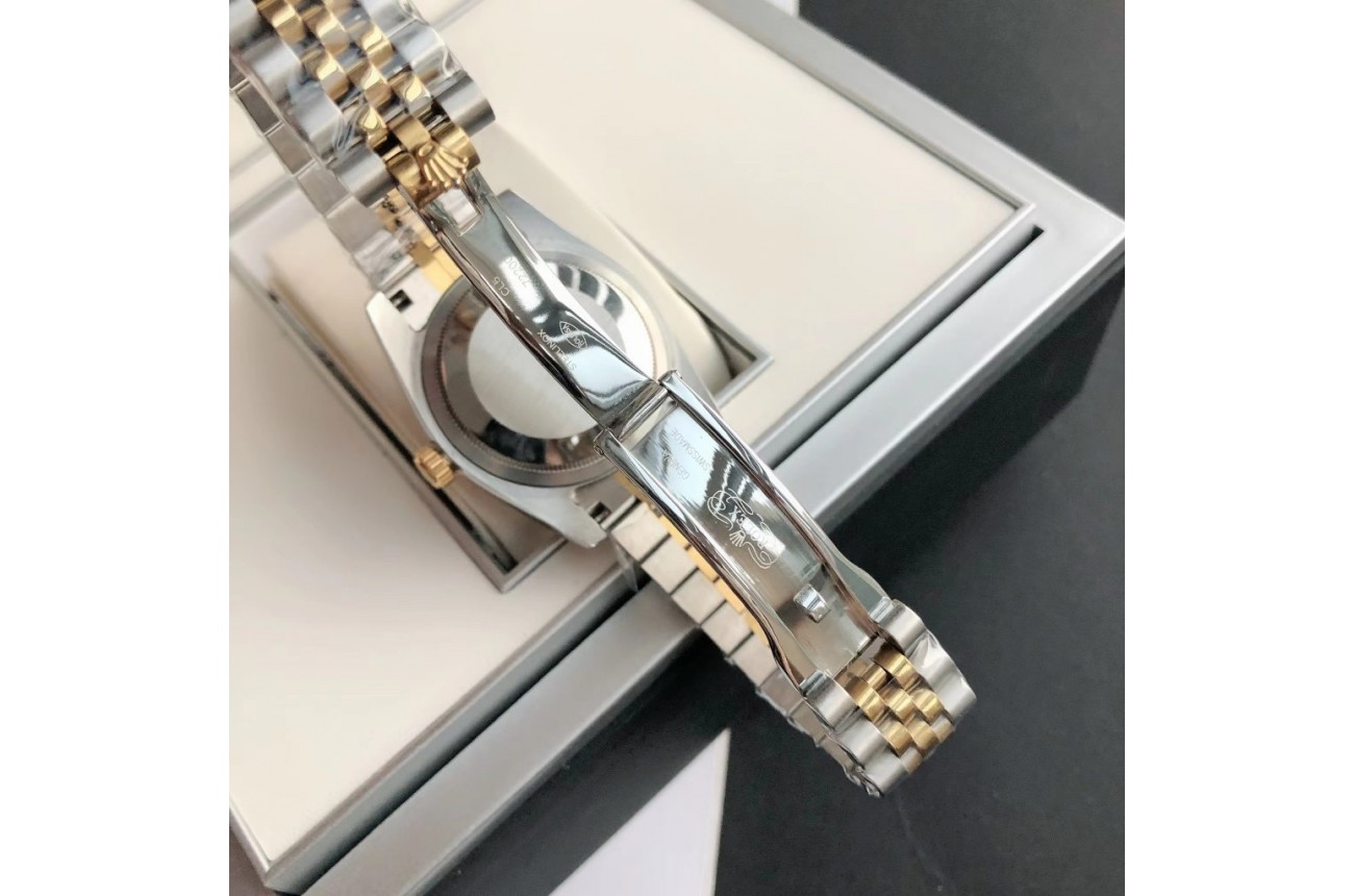 Rolex Datejust 36/28mm RG/SS Jub White/Dial