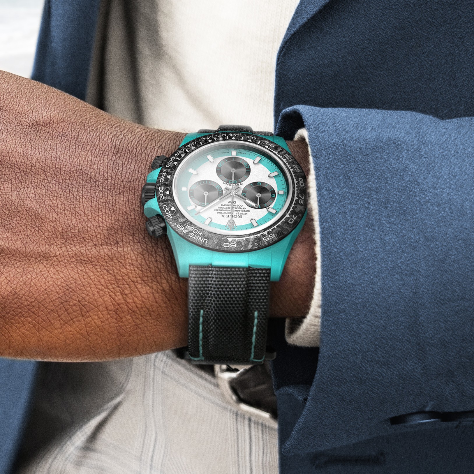 Daytona Dew Collection CarboQuartz Celeste Invert Premium Super Carbon Fiber Customized Edition Cos