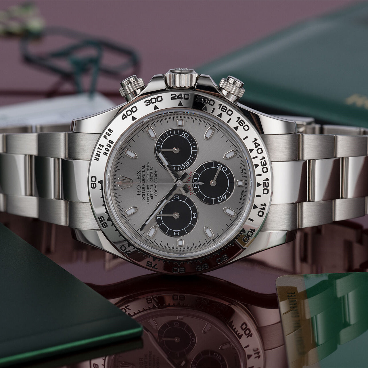 Rolex White Gold Daytona 116509 Steel and Black