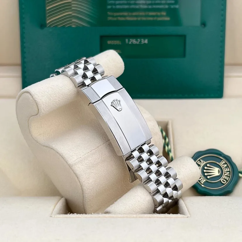 Rolex Datejust 36 Steel & White Gold Black Diamond Dial Women's Watch M126234-0027