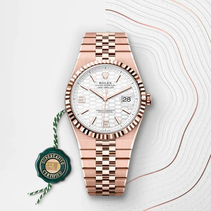 Rolex Land-Dweller 40 Oyster, 40 mm, Everose gold M127335-0001