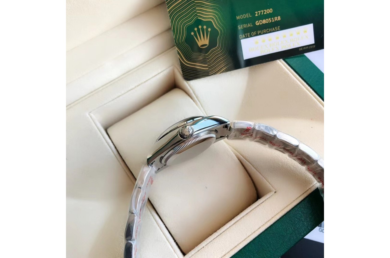 Rolex Oyster Perpetual 31/41mm SS/SS Red/Stk