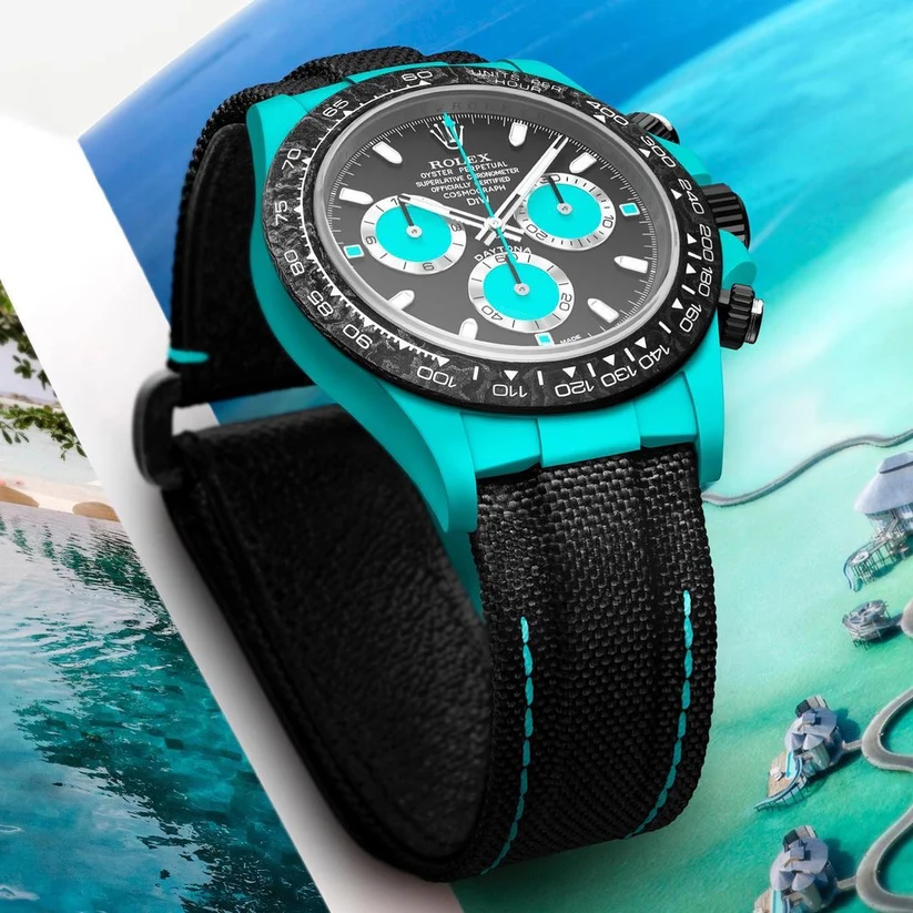 DiW Rolex Daytona CELESTE In Quartz Fiber