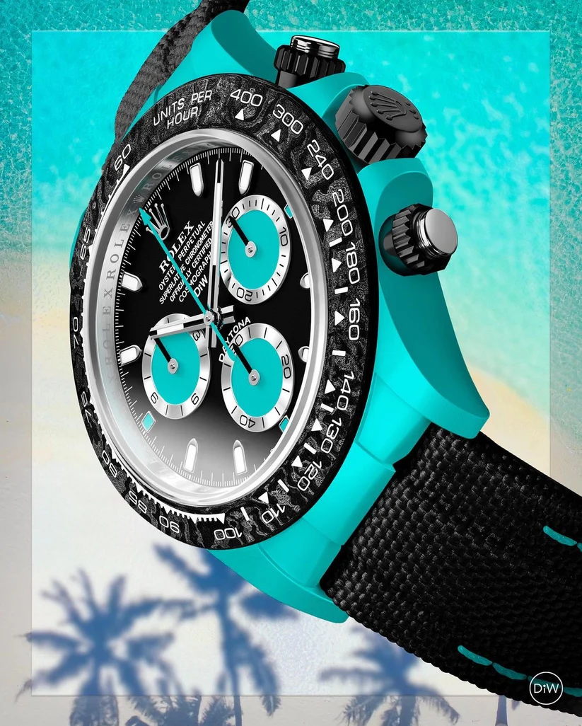 DiW Rolex Daytona CELESTE In Quartz Fiber