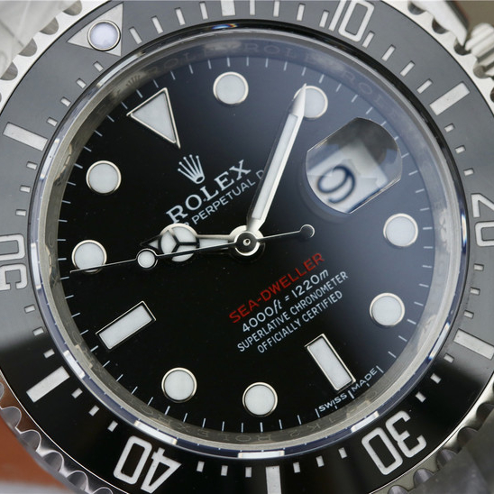Rolex Sea Dweller Silver Black Dial 126600