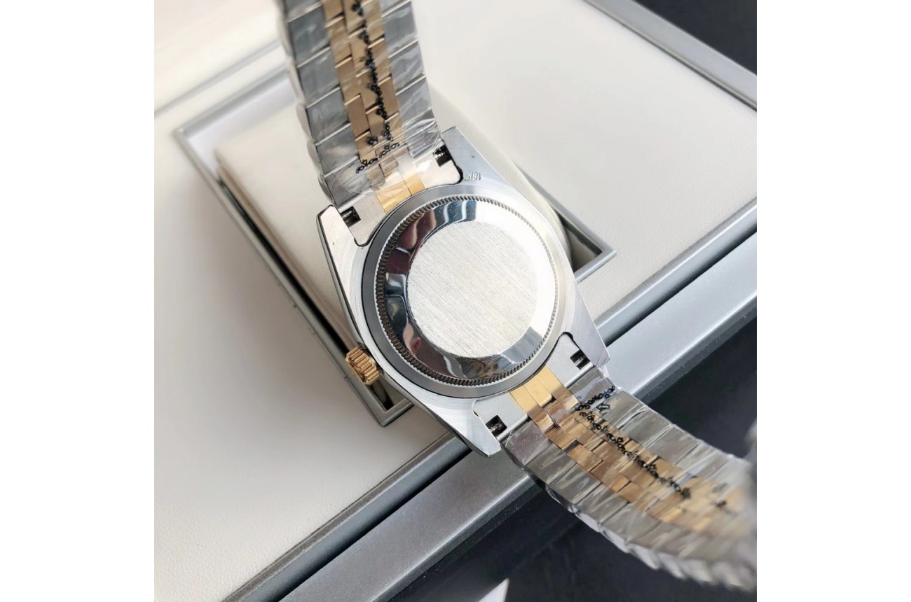 Rolex Datejust 36/28mm RG/SS Jub Green/Dial