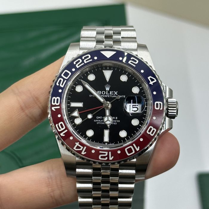 Rolex GMT Master ll Pepsi Bezel Jubilee Bracelet Men's Watch M126710BLRO-0001