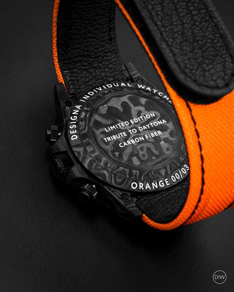 Rolex DiW Carbon Daytona Orange Edition
