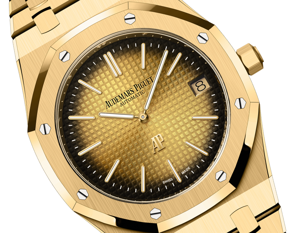 ROYAL OAK "JUMBO" Smoked Yellow Gold-Toned Dial 39mm