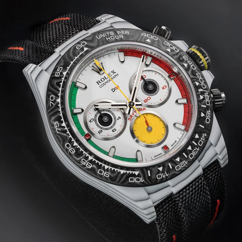 DiW Rolex Daytona FERRARI WATCH CarboQuartz