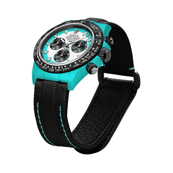 ROLEX Diw Daytona  fiber celeste invert 40mm oyster black